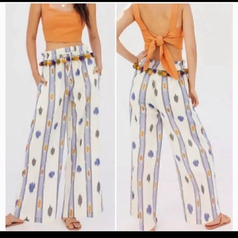Anthropologie I Pom Pom Wide-leg Pants